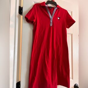 Tommy Hilfiger Red Polo Dress with heart Logo